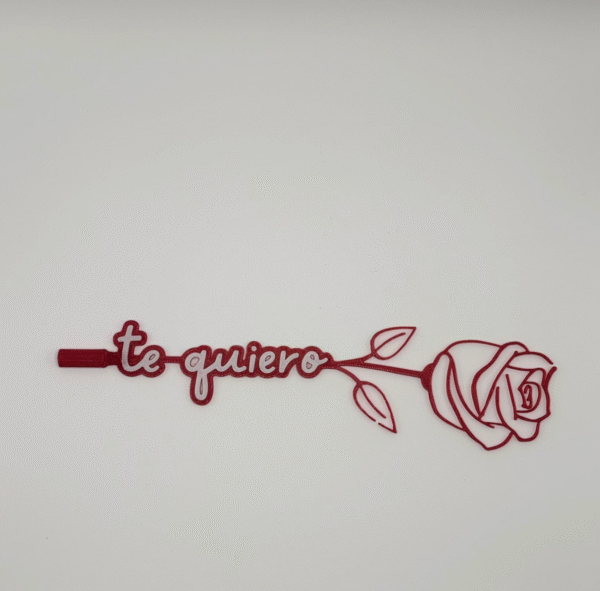 Pin Te Quiero Rosa