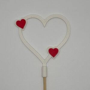 Pin Corazón 2 Corazones Pack 10 Unidades