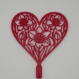 Pin Corazón Flor Pack 10 Unidades