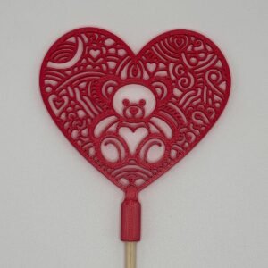 Pin Corazón Osito Pack 10 Unidades