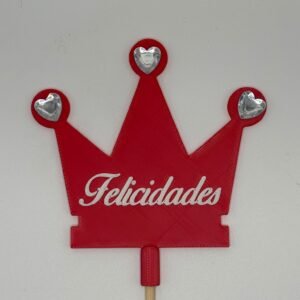 Pin Corona Felicidades Pack 10 Unidades